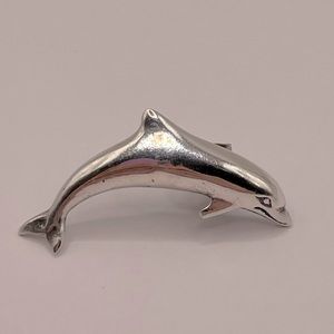 Sterling Silver Single Dolphin Earring